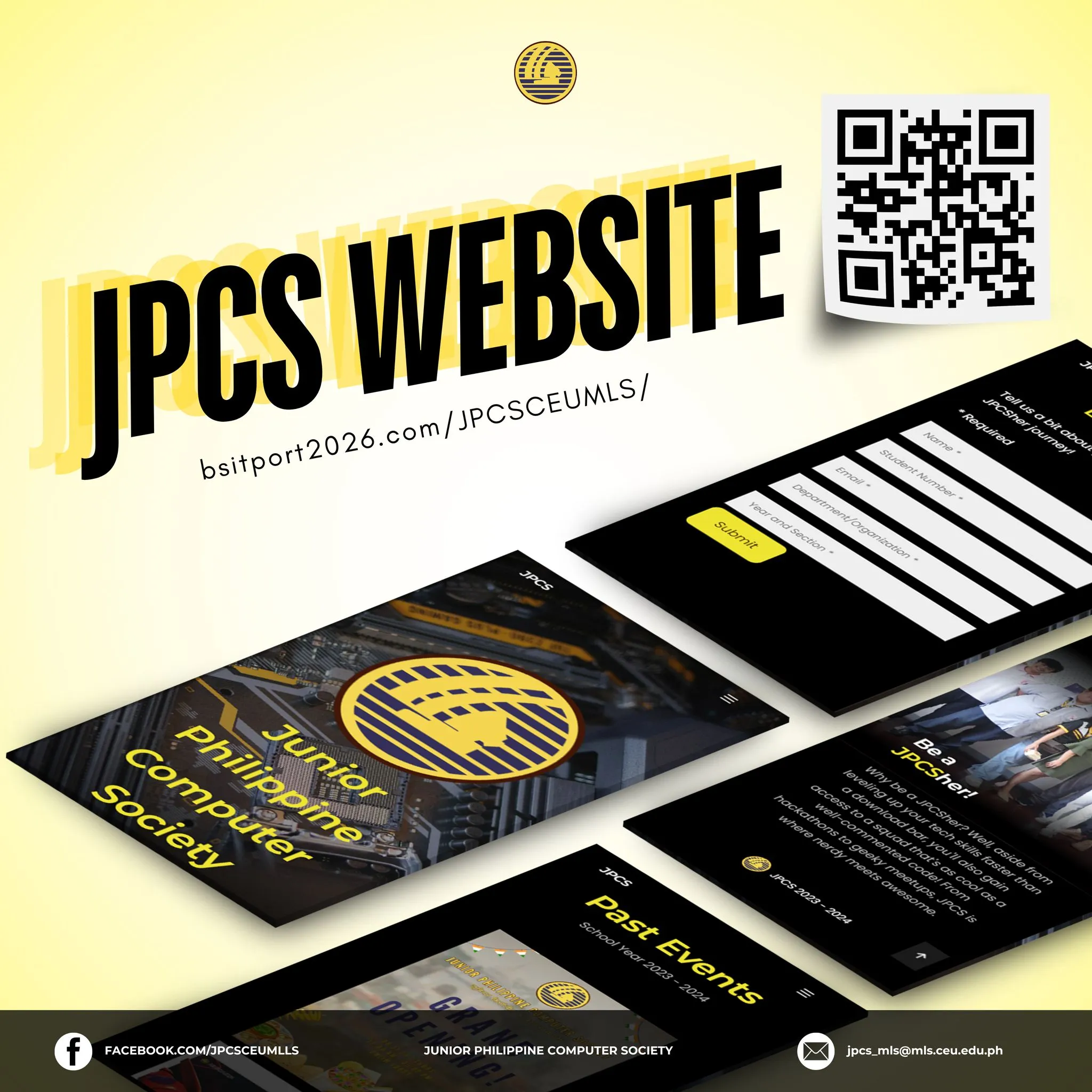 JPCS Website Mockup