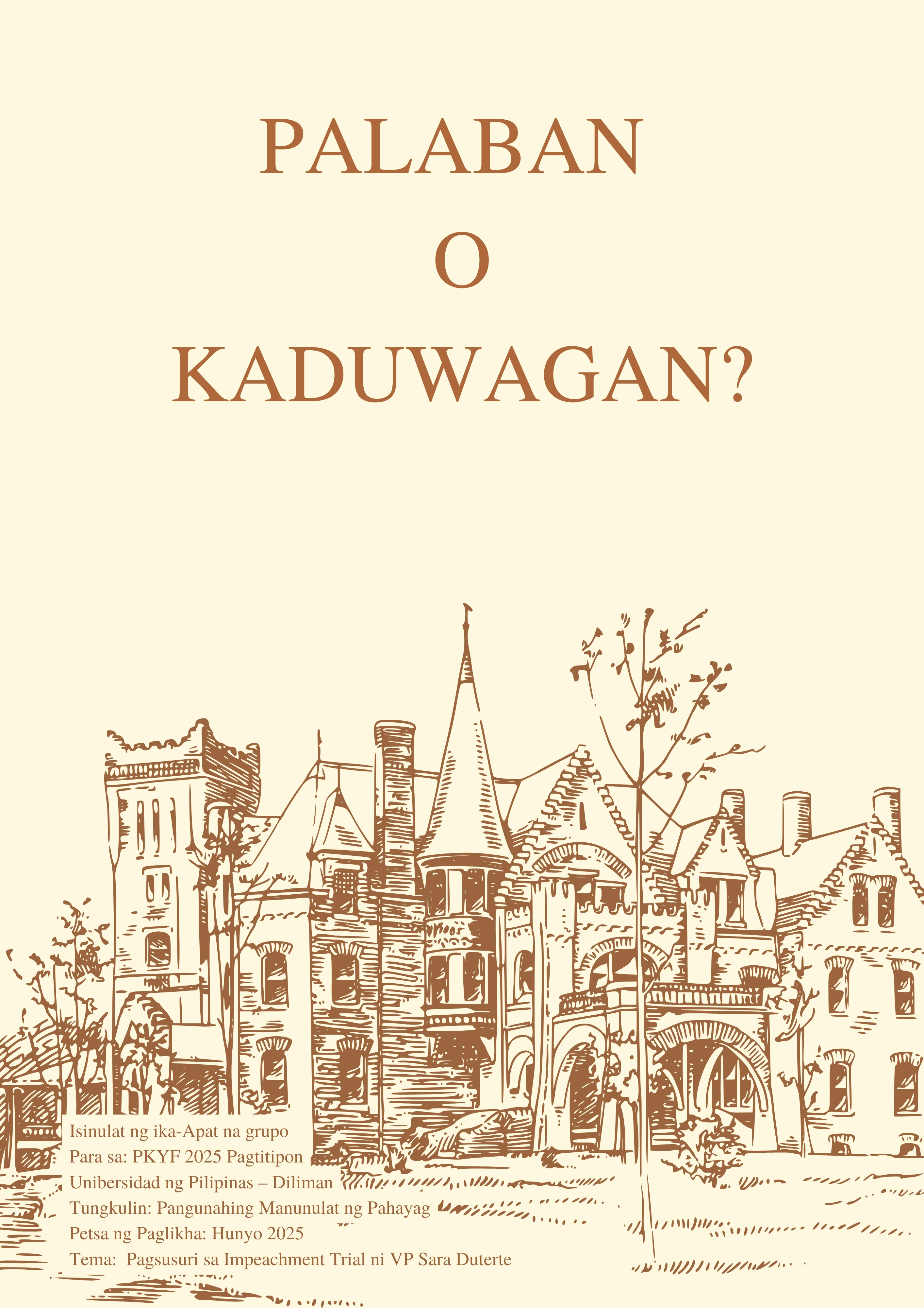 Palaban o Kaduwagan?